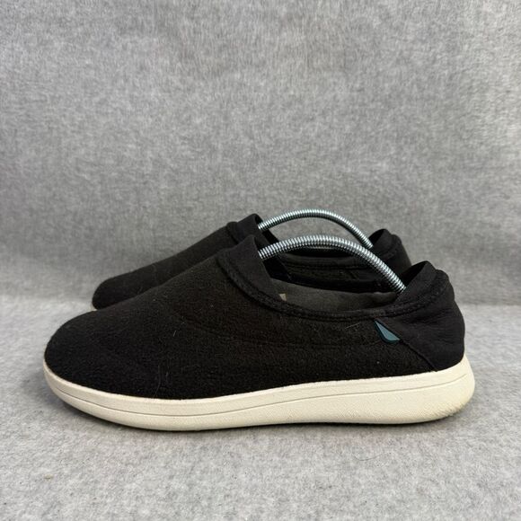 Vessi Shoes Mens Size 8 Sunday Slip On Black & White Loafers Comfort Slippers - Picture 1 of 10